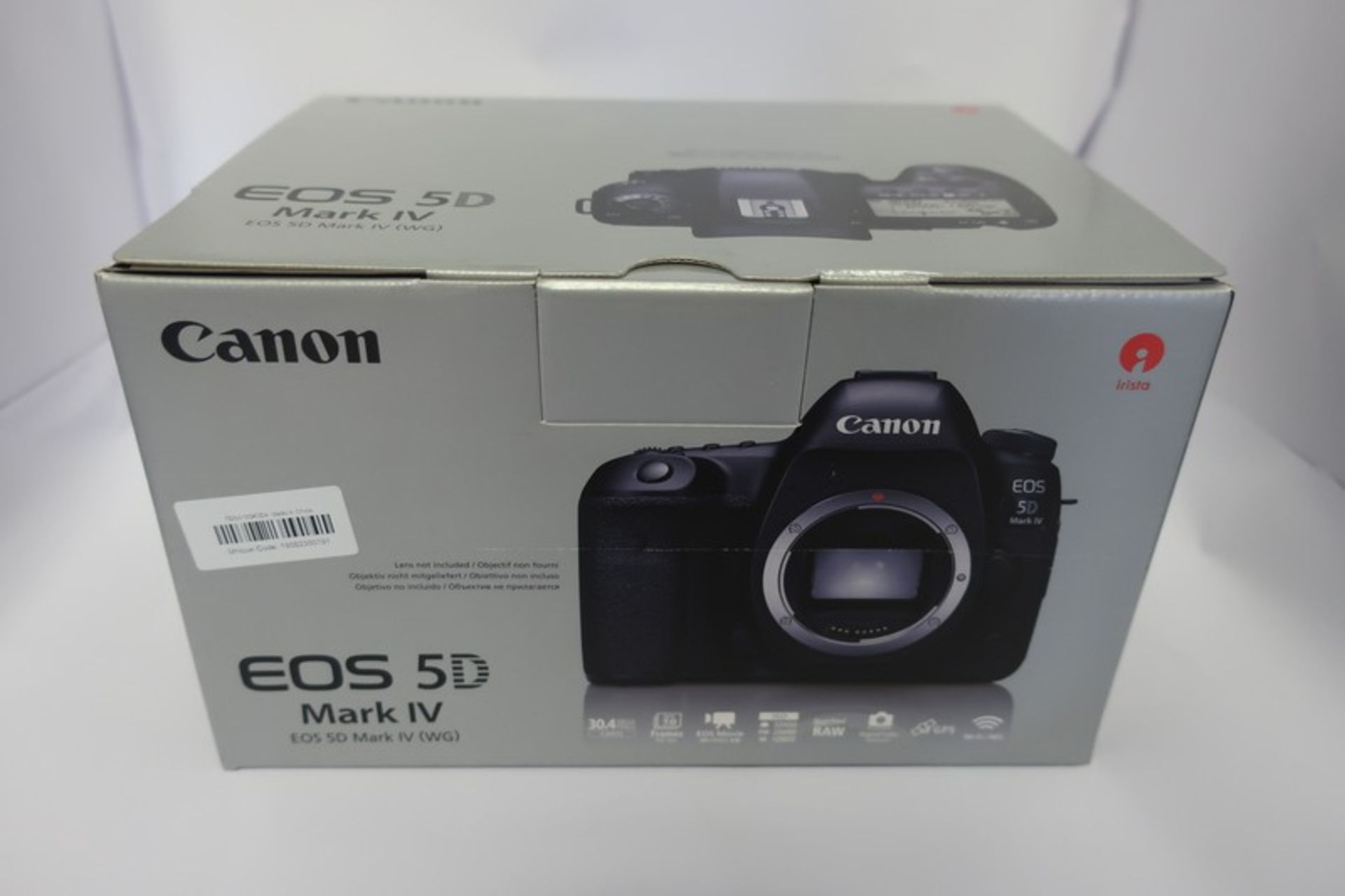 A boxed as new Canon EOS 5D Mark IV (WG) Digital SLR Camera (Body only).