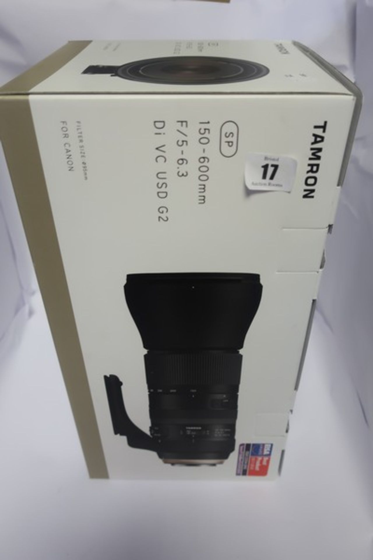 A boxed as new Tamron SP 150-600mm F/5-6.3 Di VC USD G2 Lens for Canon cameras.