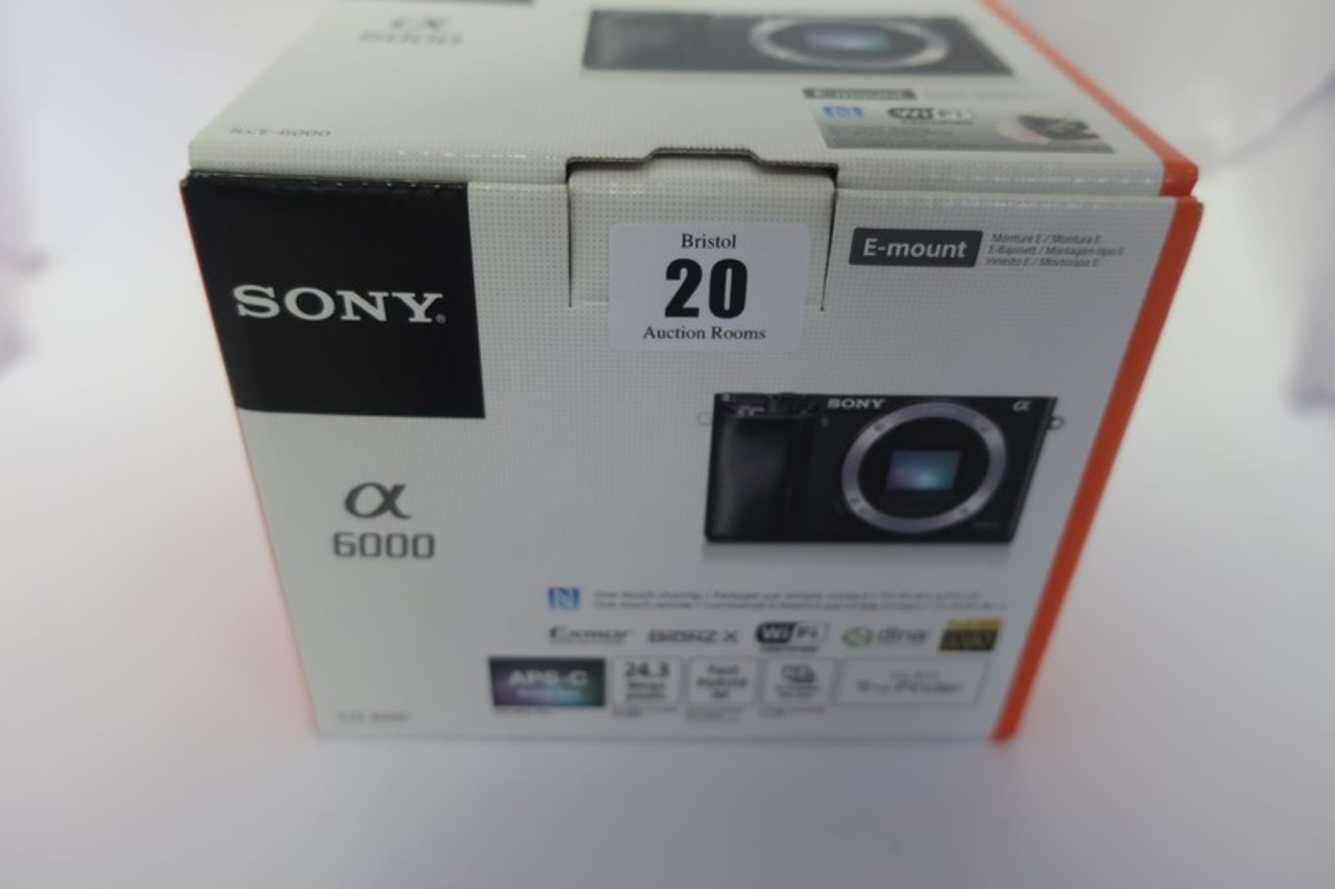 A boxed as new Sony Alpha a6000 24.3MP Mirrorless E-mount digital camera (Body only).