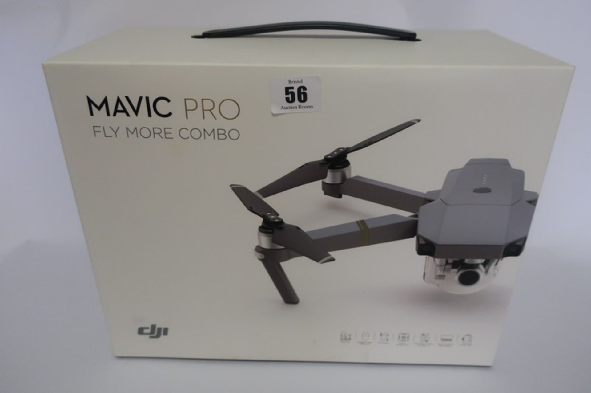 A boxed as new DJI Mavic Pro Drone Fly More Combo.