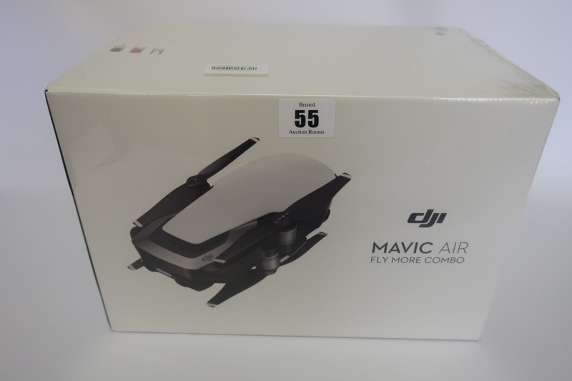 A boxed as new DJI Mavic Air Drone Fly More Combo in onyx black.