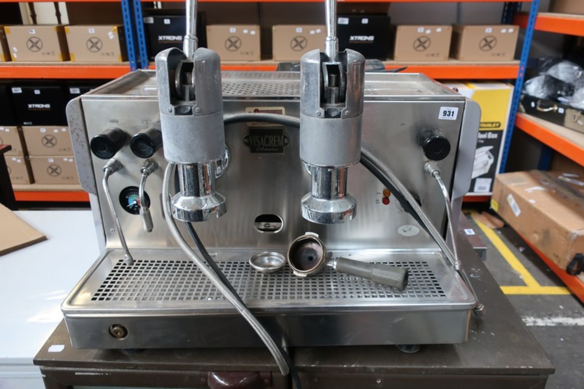 A Visacrem double coffee machine.