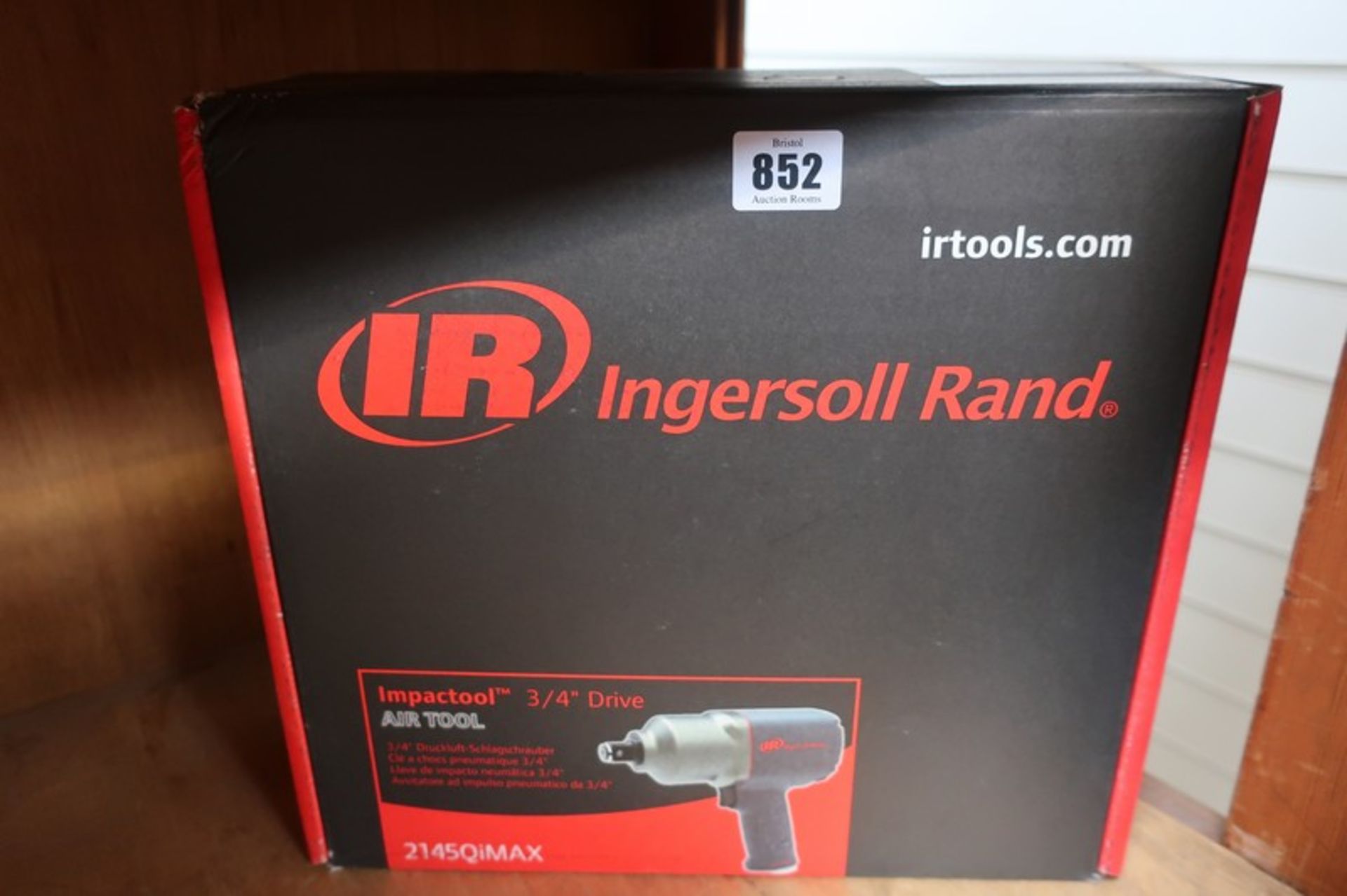 One boxed as new Ingersoll Rand 2145 QiMAX air impact wrench 3/4" drive (SR18K110270).