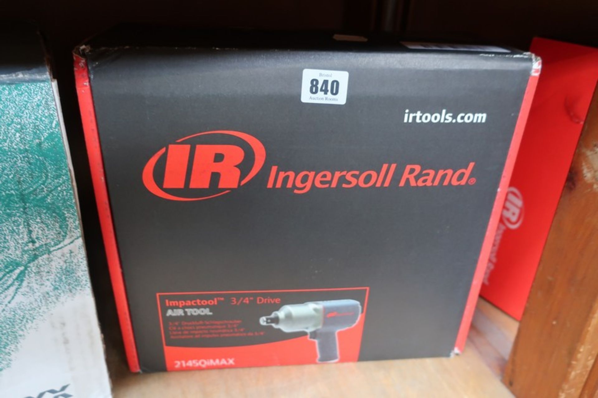 One boxed as new Ingersoll Rand 2145 QiMAX air impact wrench 3/4" drive (SR18K110257).