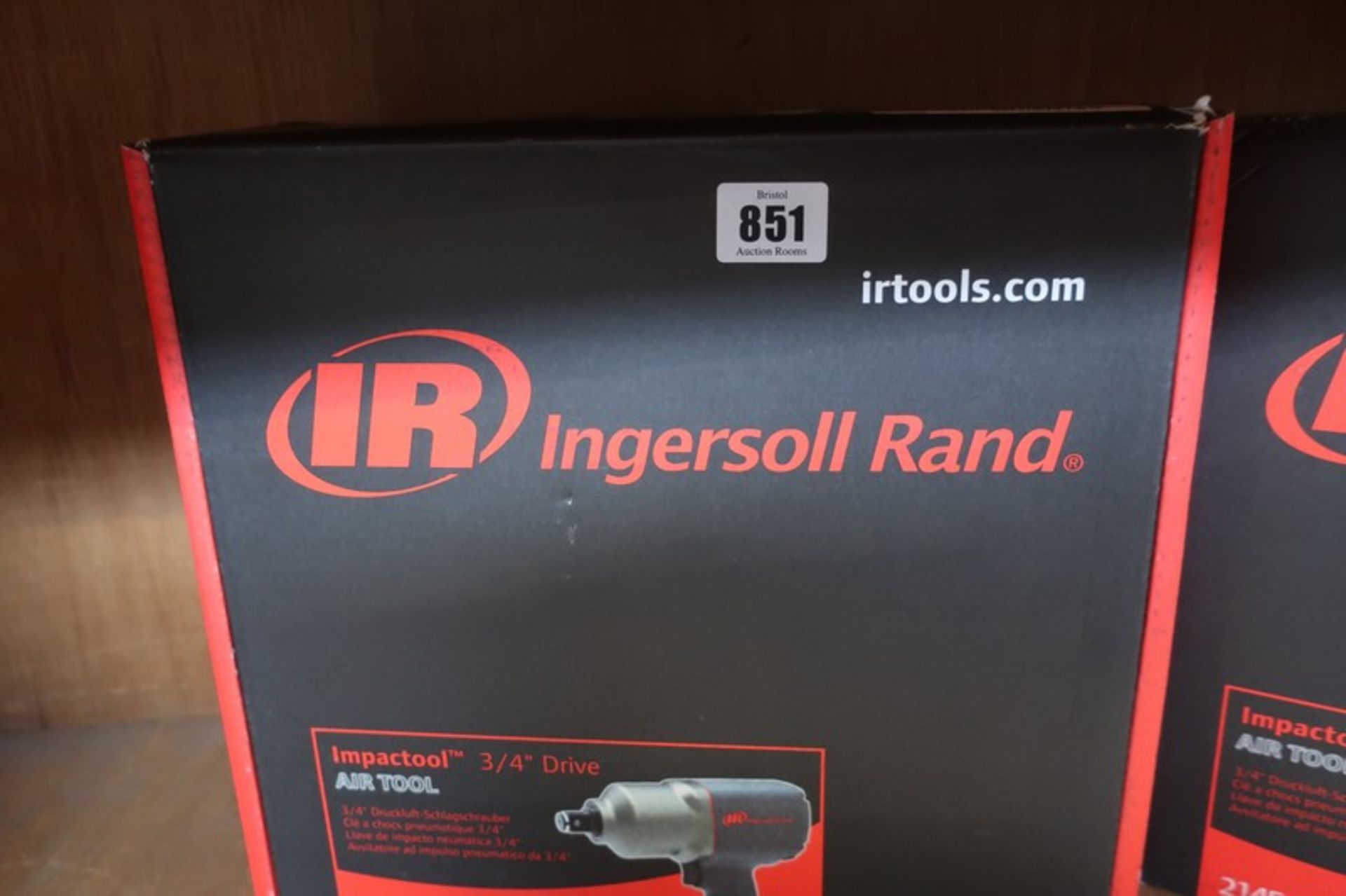 One boxed as new Ingersoll Rand 2145 QiMAX air impact wrench 3/4" drive (SR18K110232).