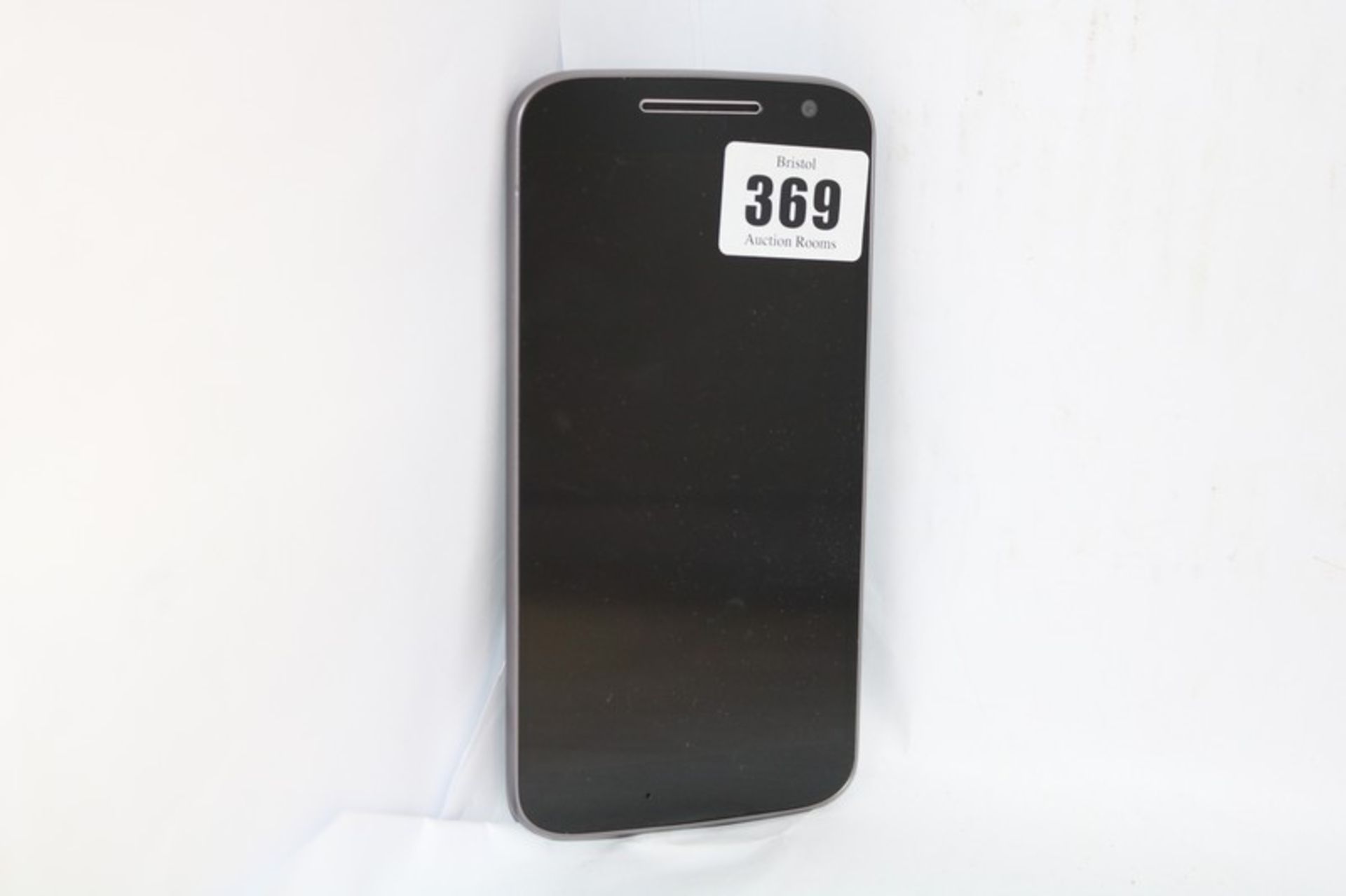 A Motorola Moto G4 XT1622 16GB in Black (IMEI: 354122071962215) (FRP clear).