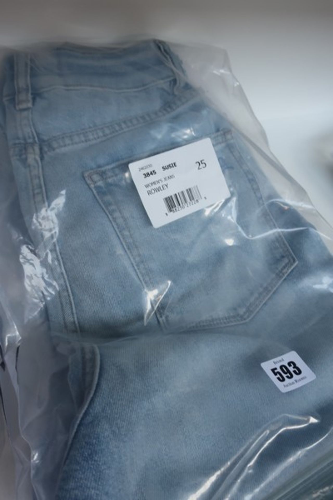 Three pairs of as new Rowley DL1961 Susie high-rise tapered jeans (All 25).