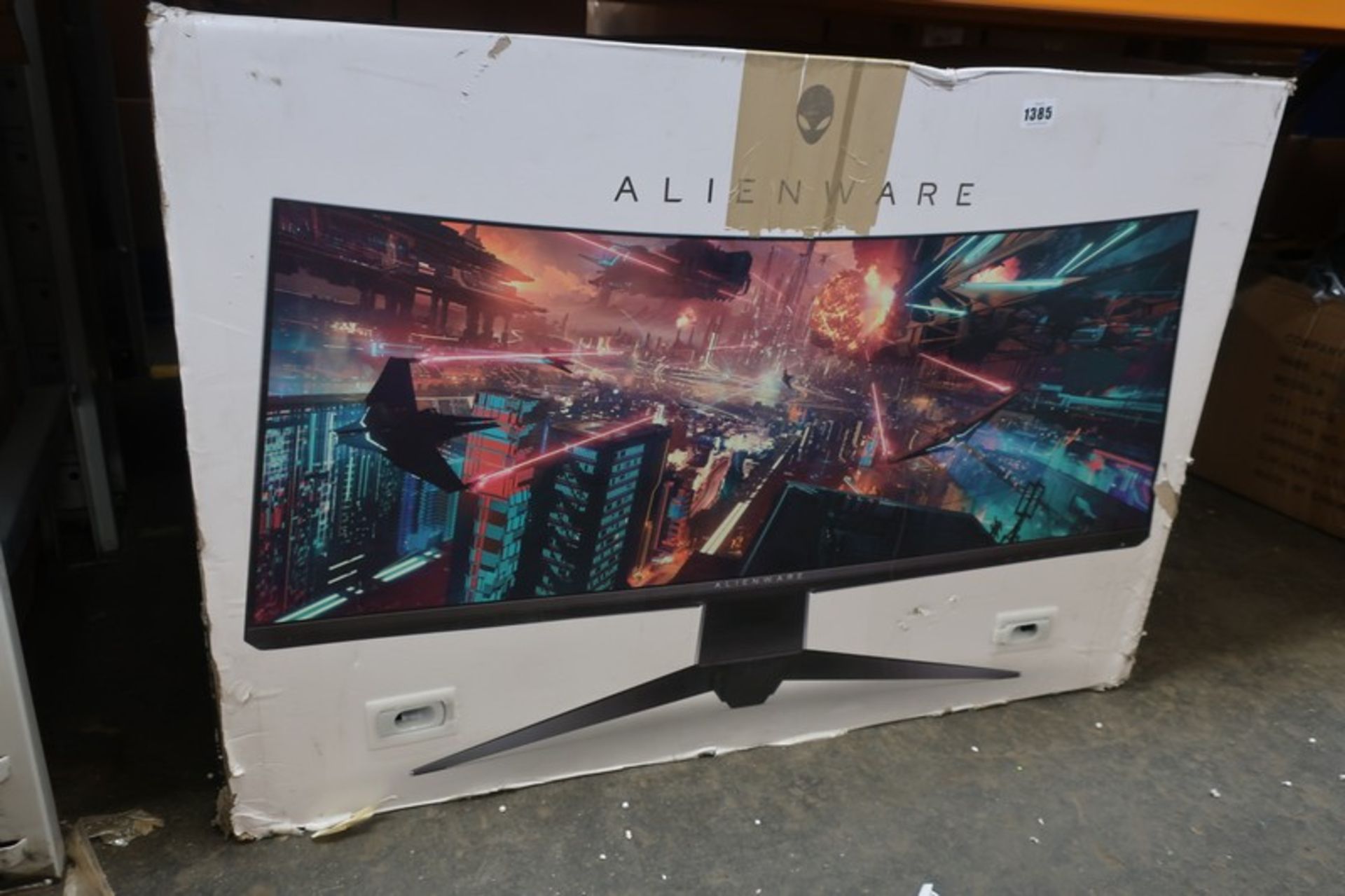 A boxed as new Alienware AW3418DW curved IPS gaming monitor.