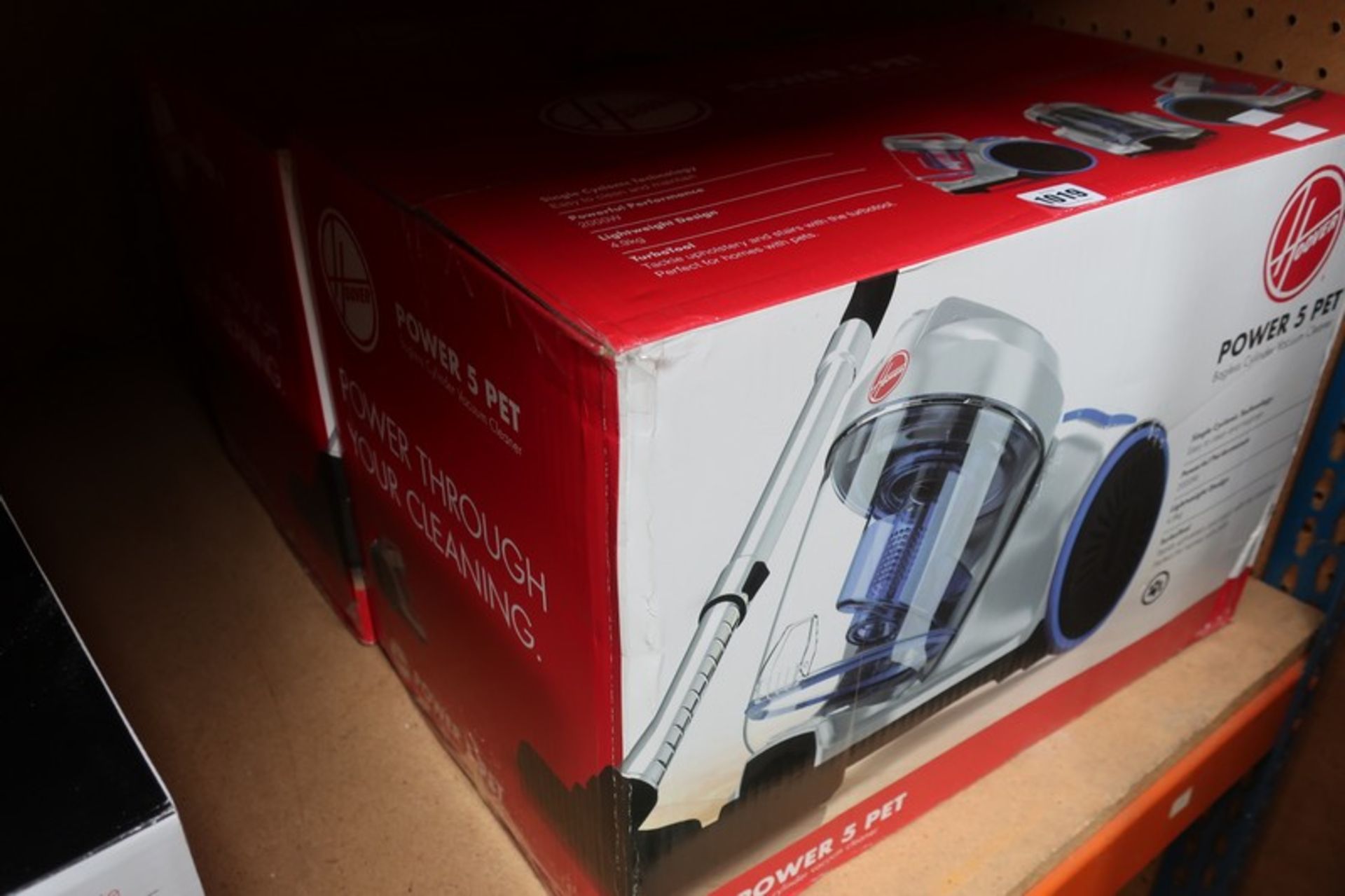Two boxed as new Hover cylinder vacuum cleaners to include Power Pet 5 and Power 4.