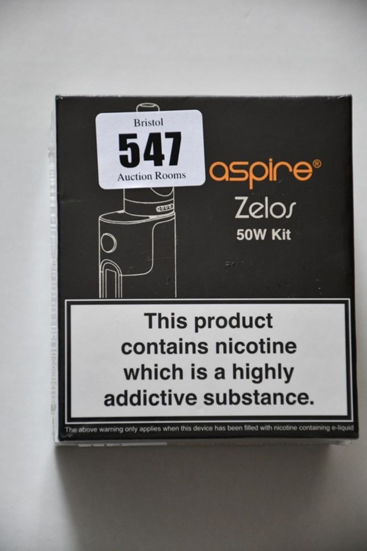 Four boxed as new Aspire Zelos 50W Vape Kits (Various colours) (Boxes sealed) (Over 18's Only).