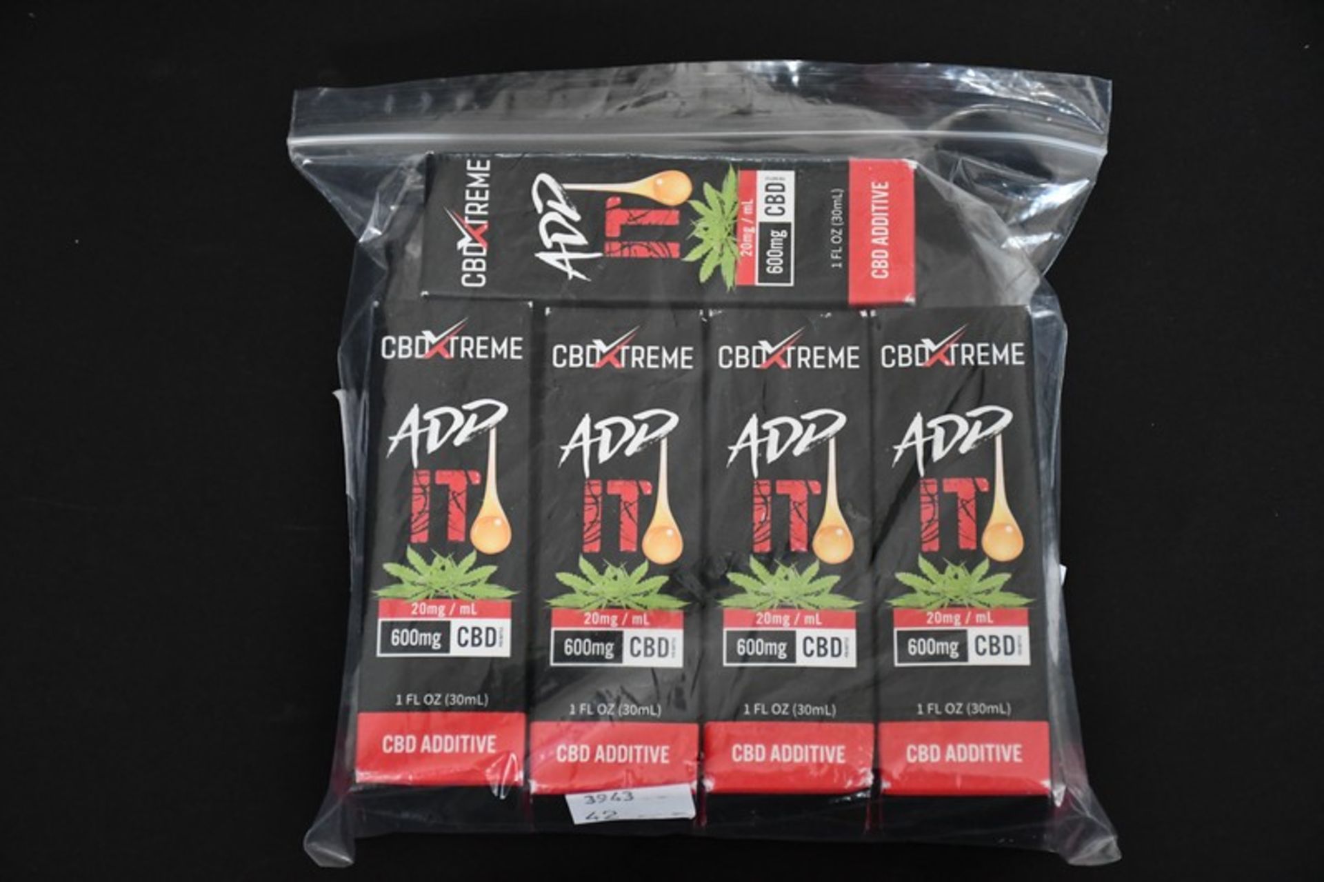 Five boxed as new 20ml bottles of Isodiol AddIT 600mg CBD E-Liquid Additive (Over 18's only).