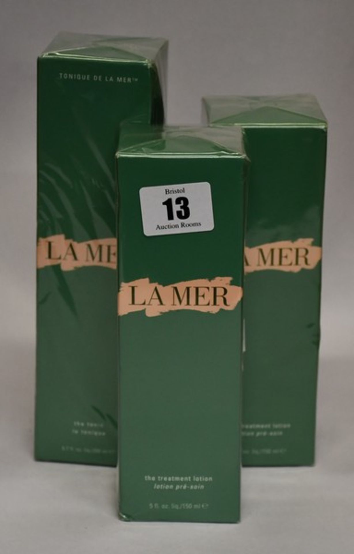 Two La Mer The Treatment Lotion (150ml) together with La Mer The Tonic (200ml).