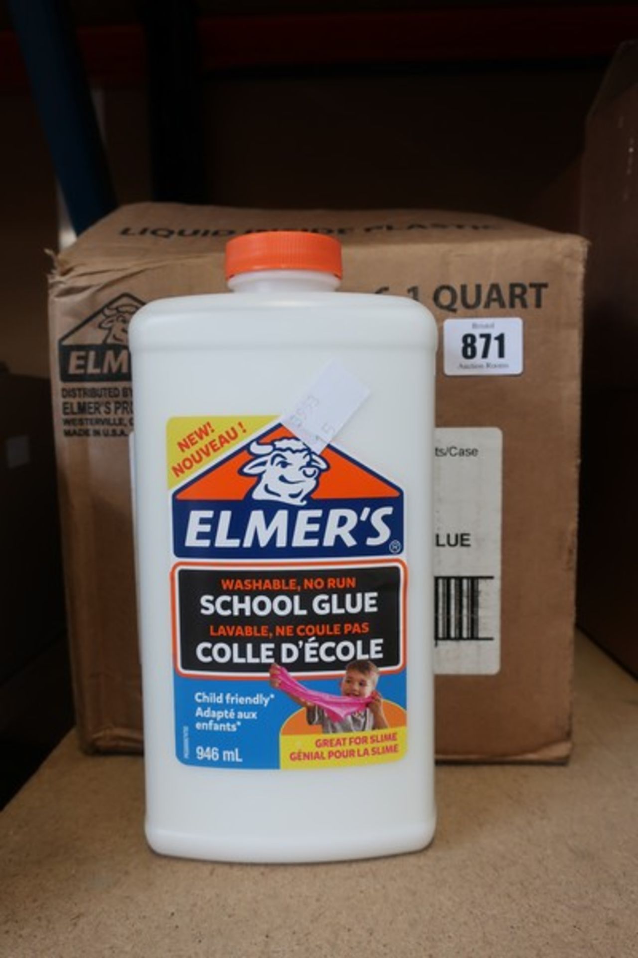 Twelve as new Elmer's washable, no run school glue (946ml).