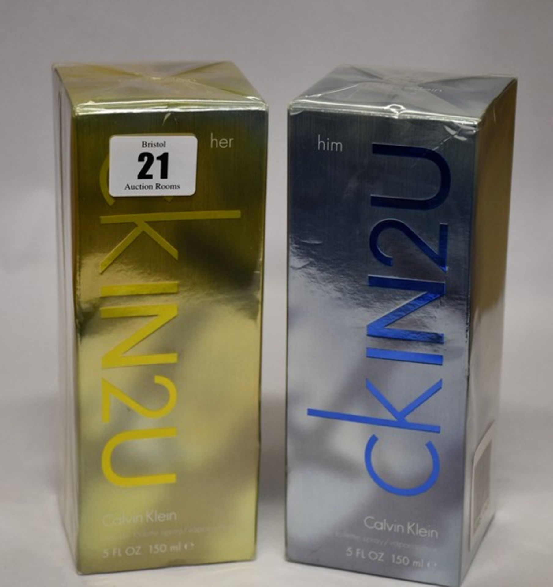 Two Calvin Klein CK IN 2U Him eau de toilettes (2 x 150ml) and one Calvin Klein CK IN 2U Her eau