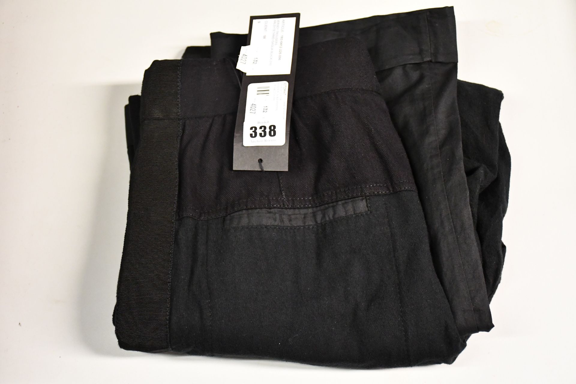 A pair of as new Haider Ackermann jersey trousers in hals/tetanie/saglia black dye (S - RRP £700)