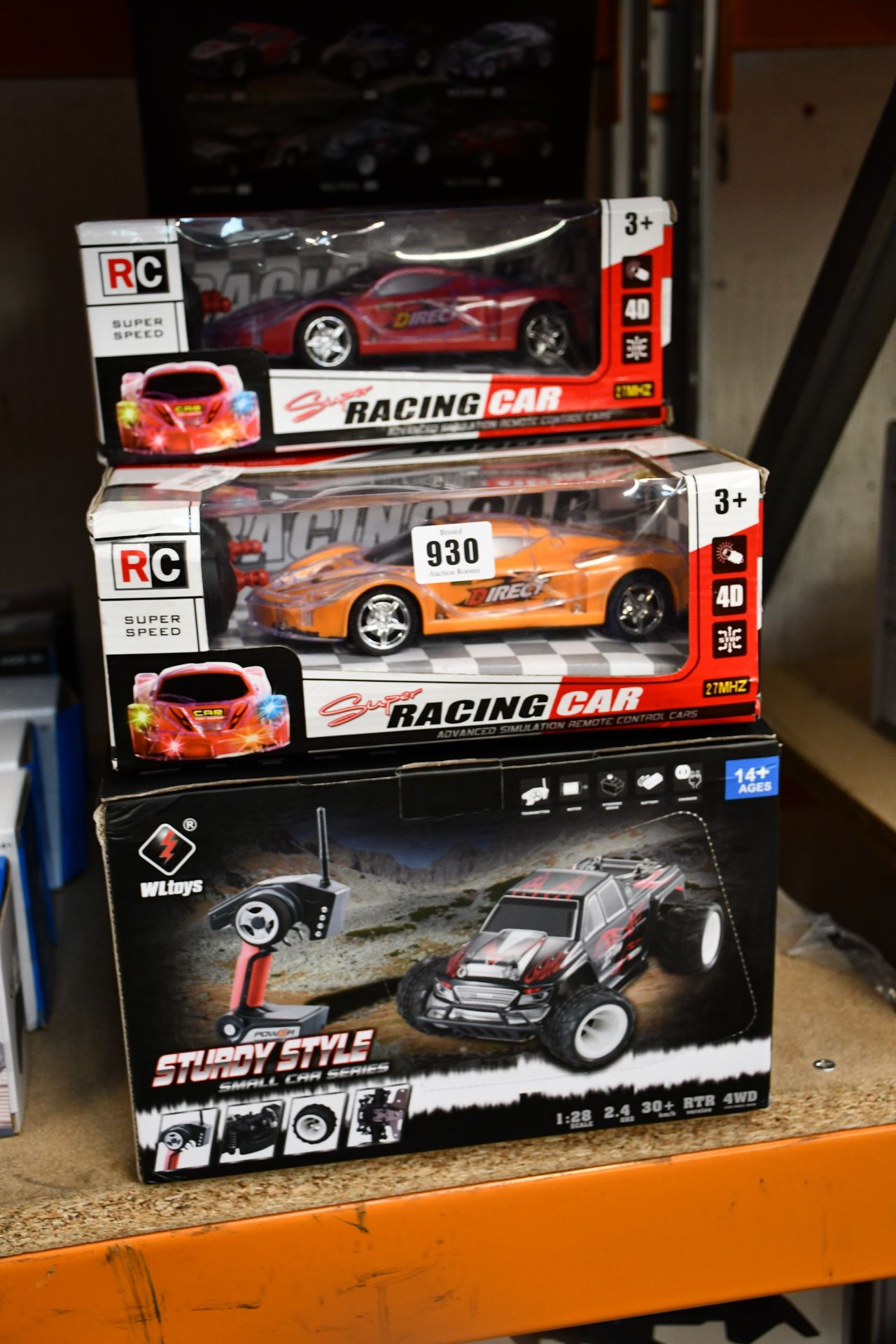 Seven as new WL Toys Sturdy Style Small Car Series RC cars together with three RC Super Speed racing
