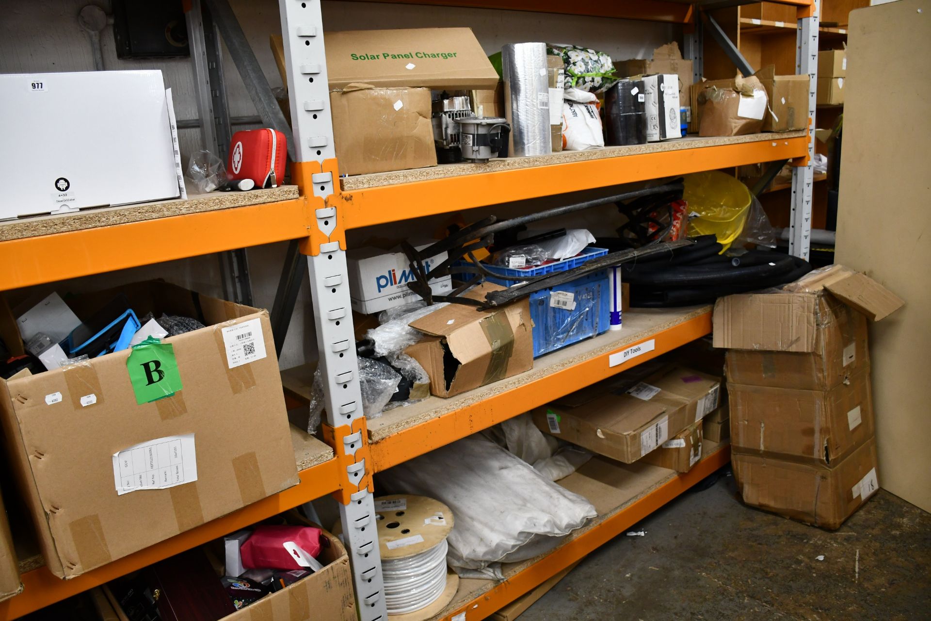 A quantity of miscellaneous tools, industrial items and household goods.