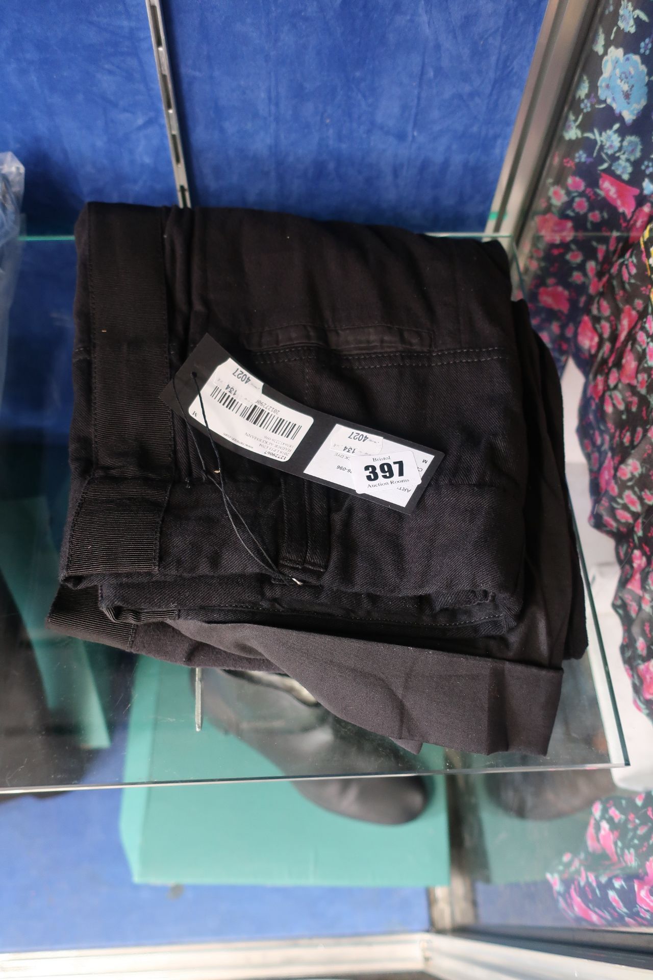 A pair of as new Haider Ackermann jersey trousers in hals/tetanie/saglia black dye (M - RRP £700)