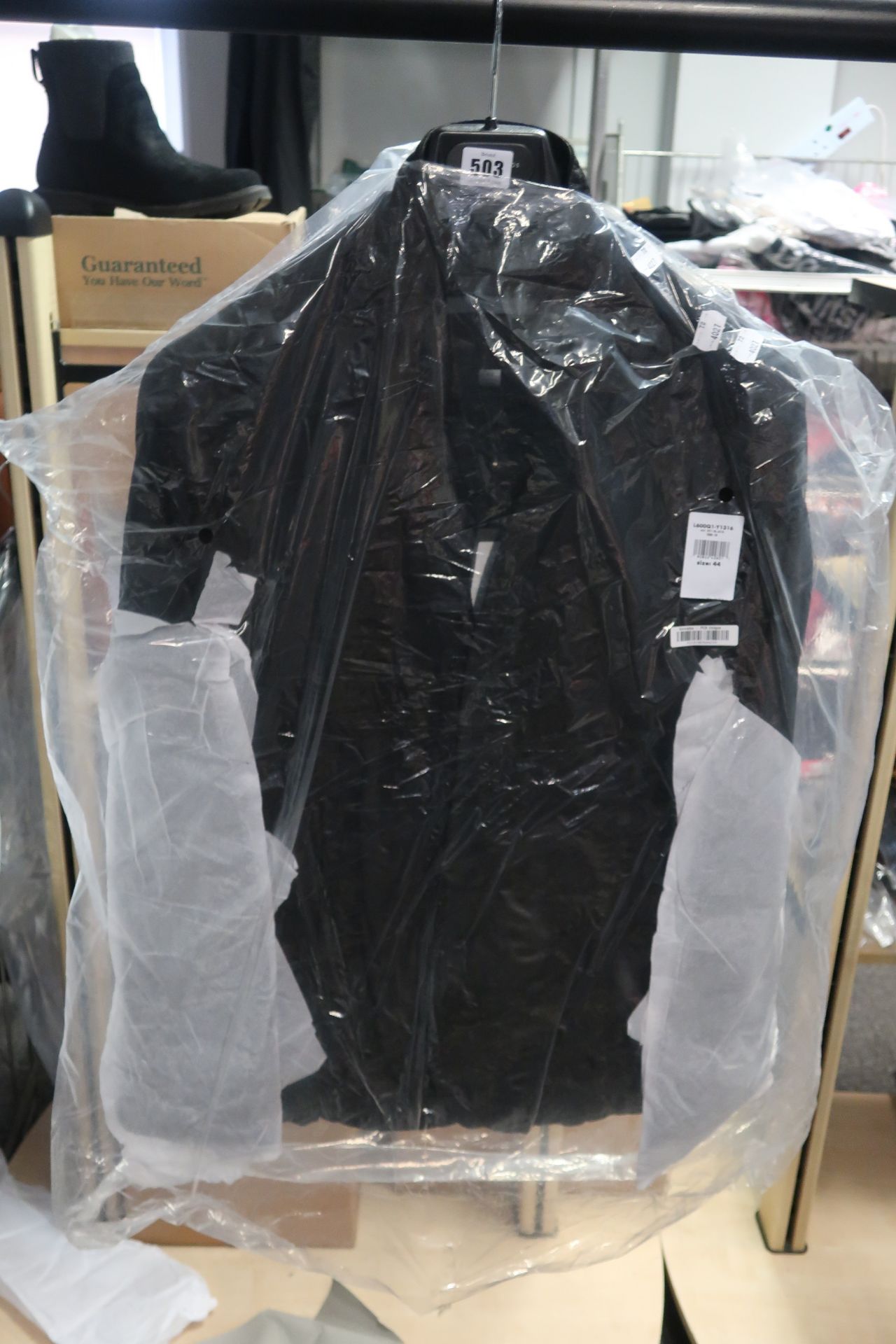 An as new John Varvatos suede hook and bar jacket (Size 44 - RRP £1,795).