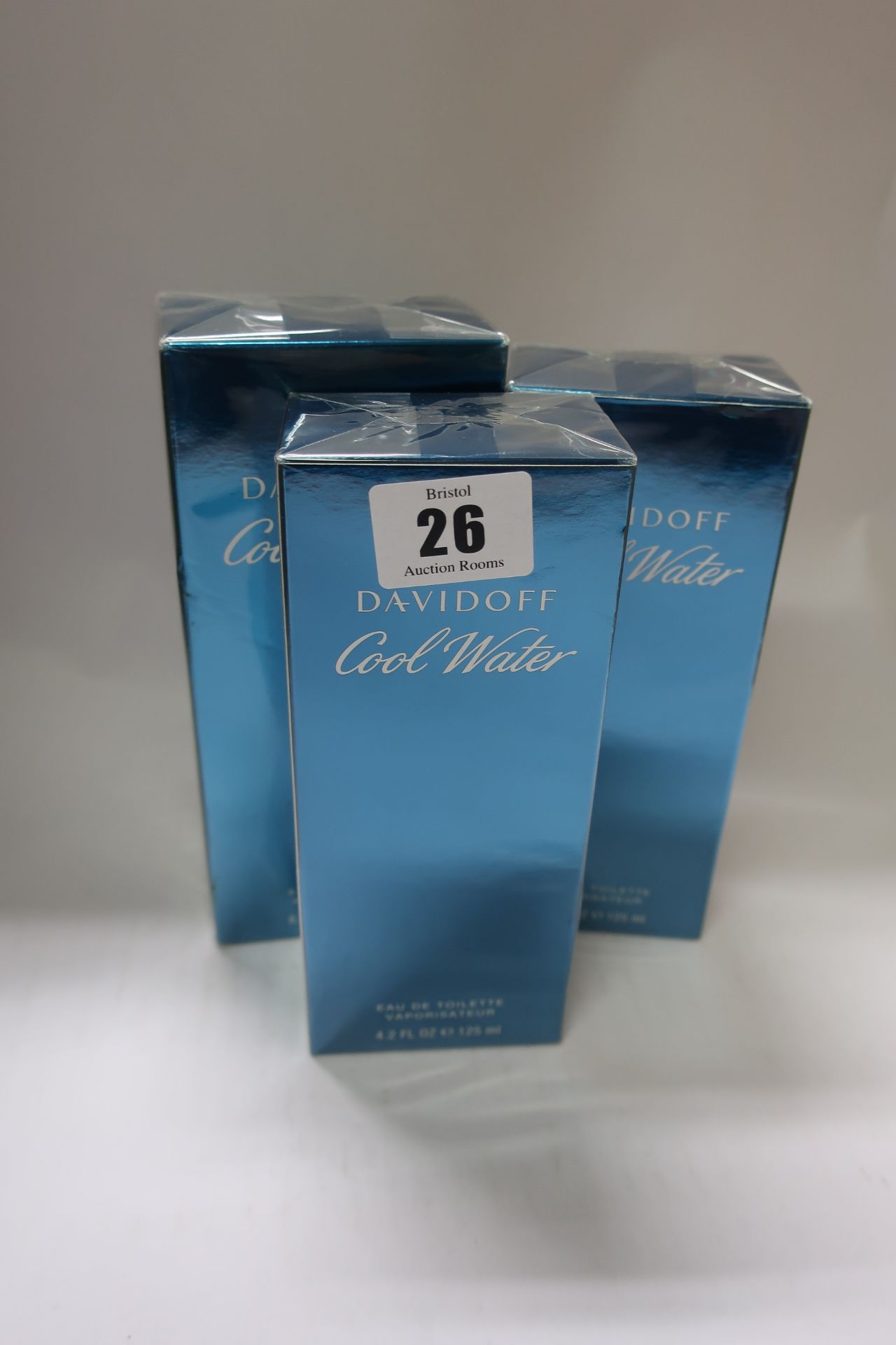 Three Davidoff Cool Water eau de toilette (2 x 125ml 1 x 200ml).