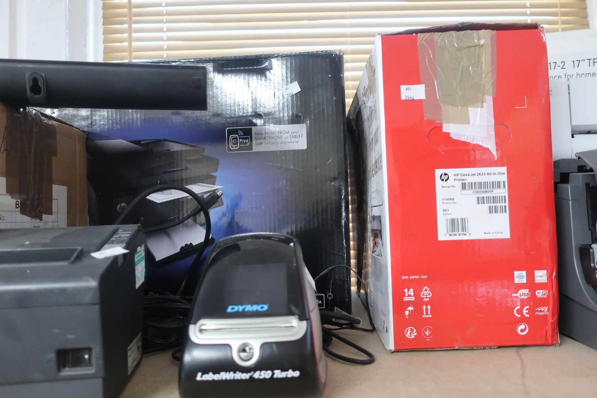 A quality of pre-owned electrical items to include HP Printers, a Hitachi SoundBar, a Dynamo Label - Image 4 of 5