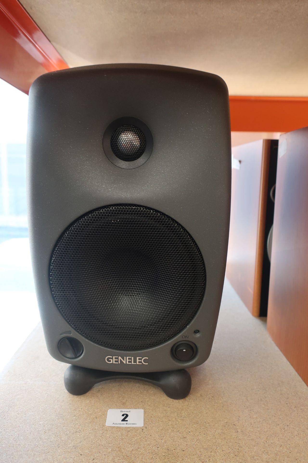 A pair of Genelec 8030B Bi-Amplified Studio Monitors in Dark Grey (Serial numbers: 8030BPM71011168 /