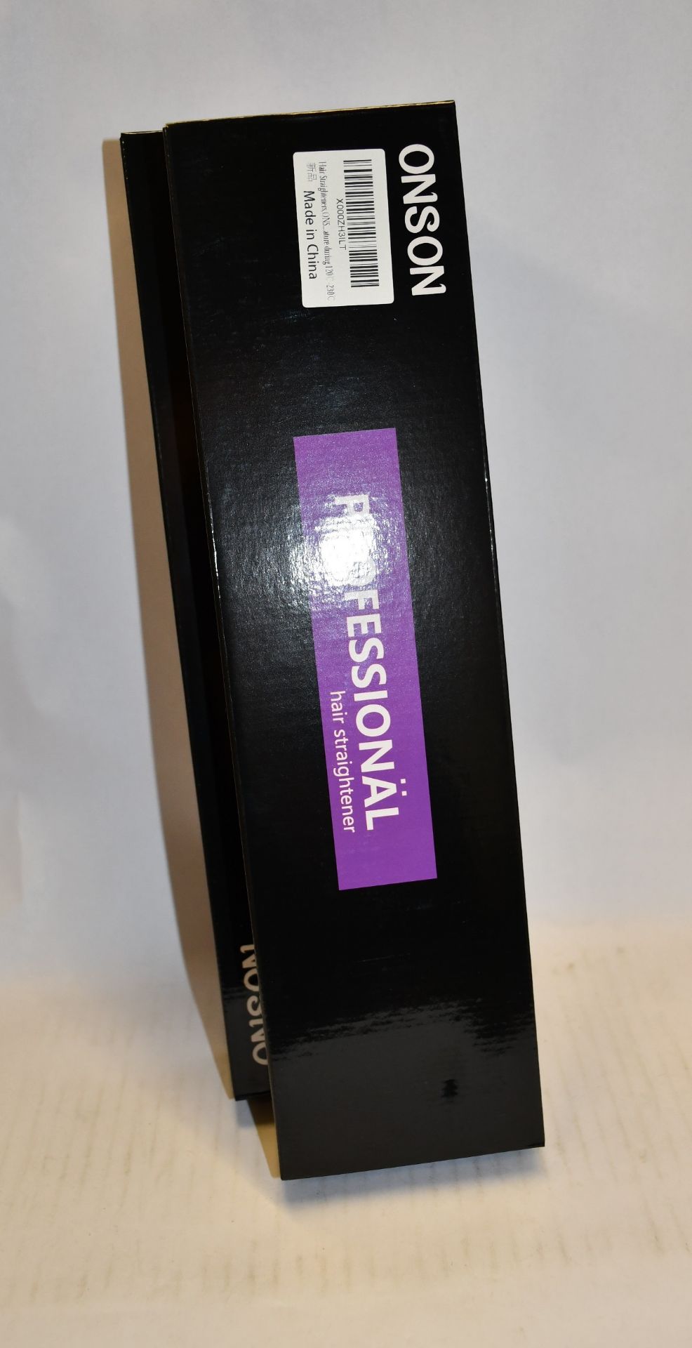 Five boxed as new Onson professional hair straighteners (Hair curler two in one ceramic plates
