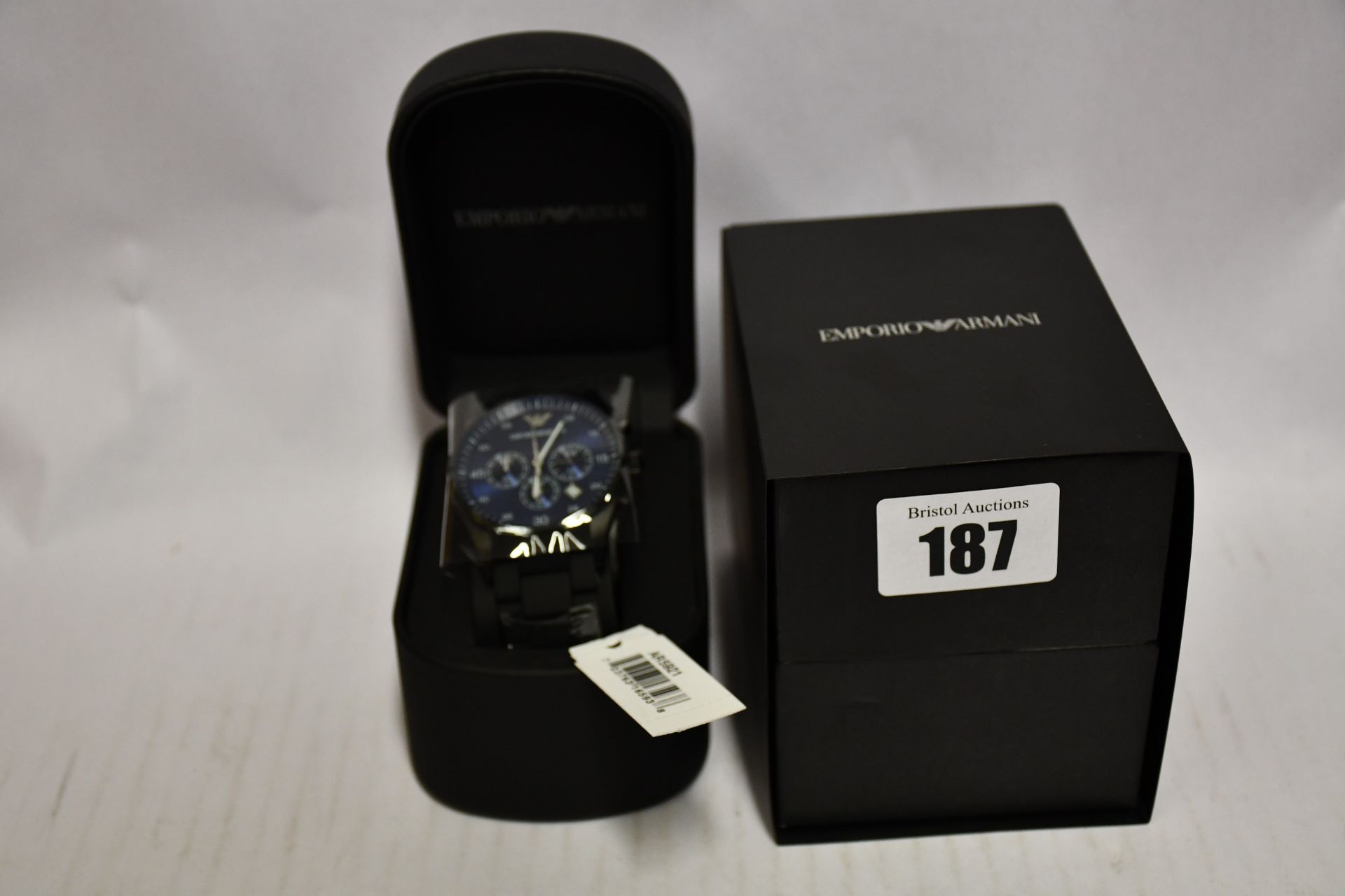 A boxed as new Emporio Armani AR5921 watch.