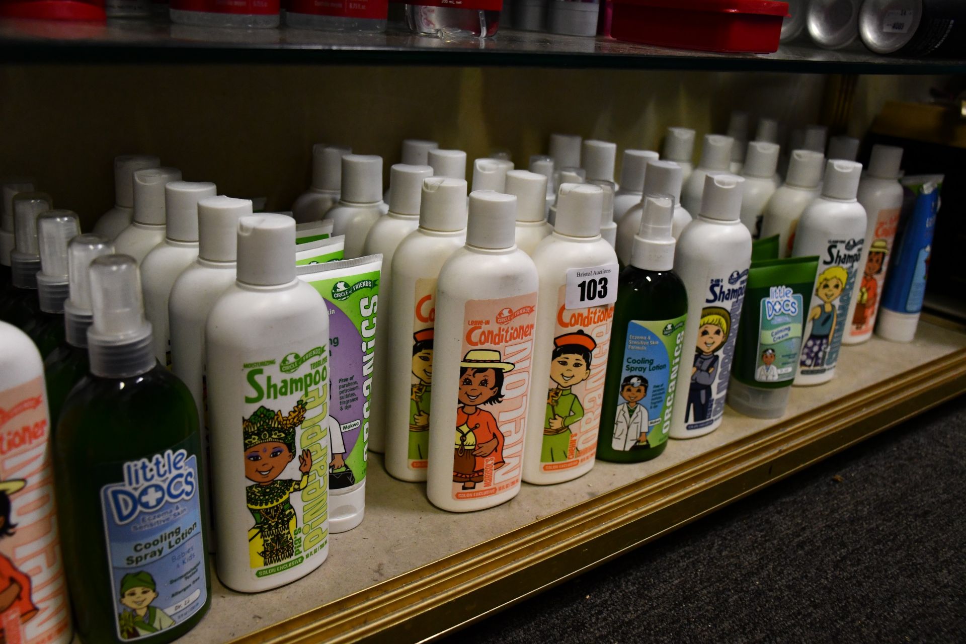 A quantity of children's Circle of Friends hair care items (Approximately 60 items).