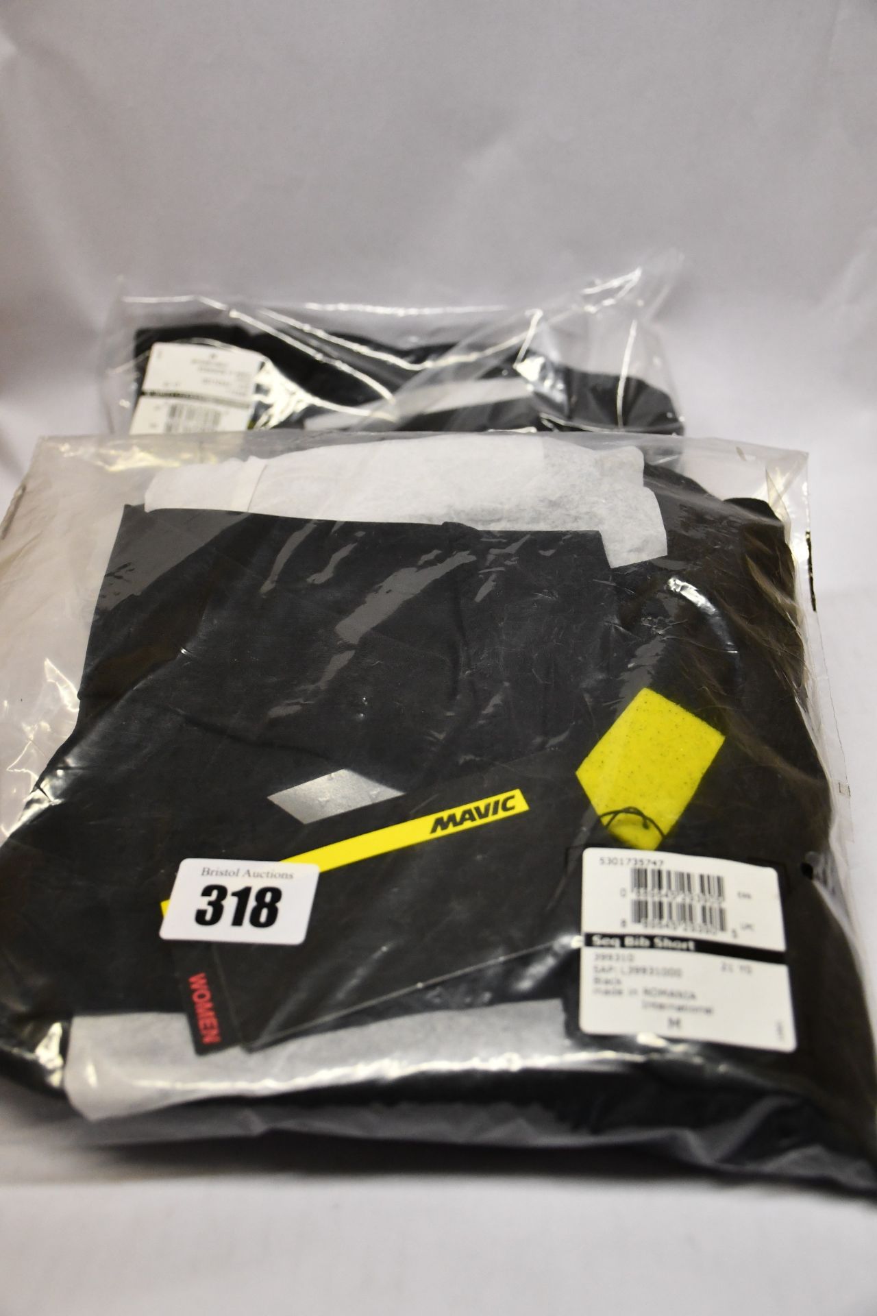 Five pairs of ladies as new Mavic cycling shorts to include Bib and Sequence (Four pairs M, one pair