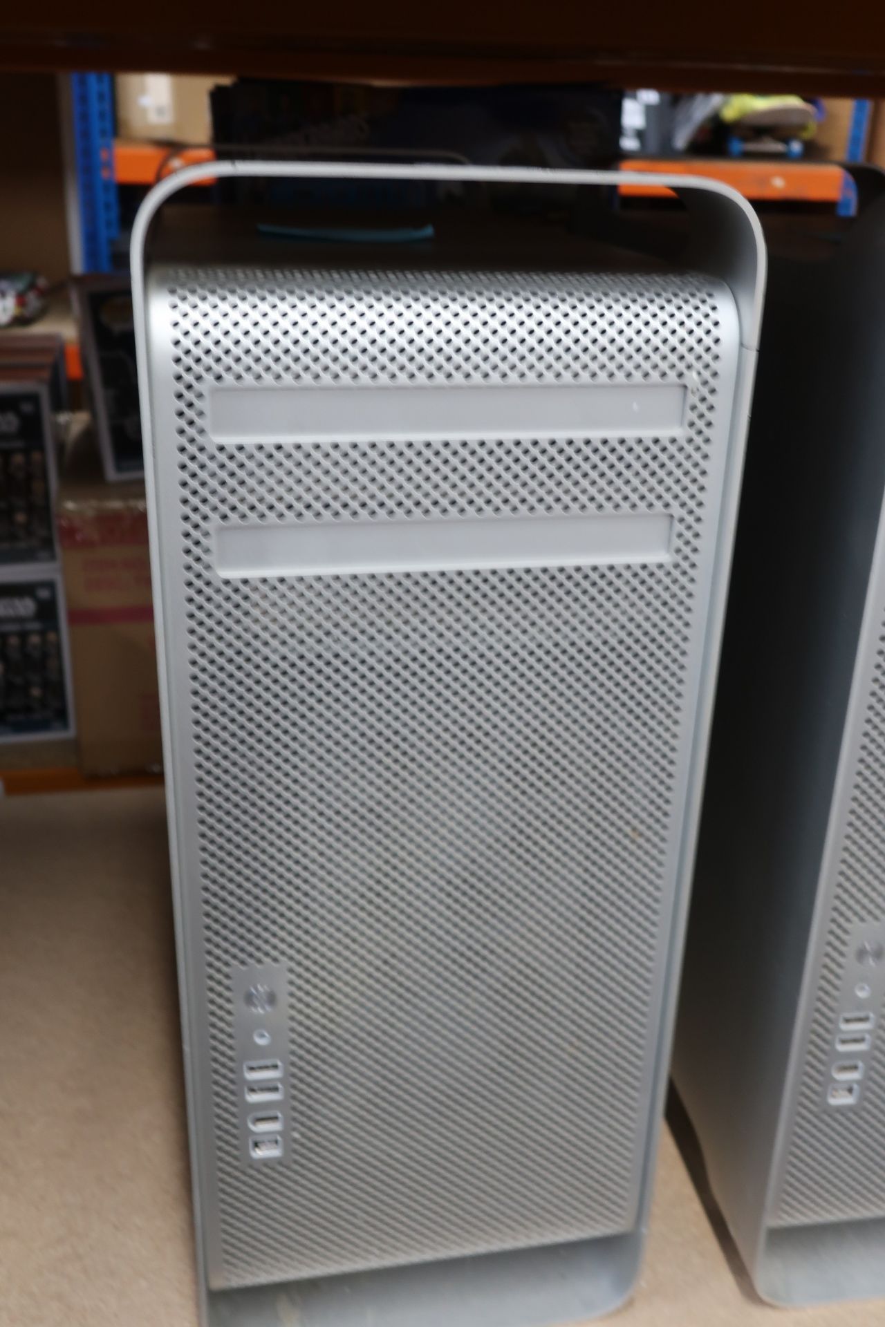 A pre-owned Apple Mac Pro "Eight Core" 3.0 (2,1) A1186 (Serial: CK74607K0GP) (Hard drives removed,