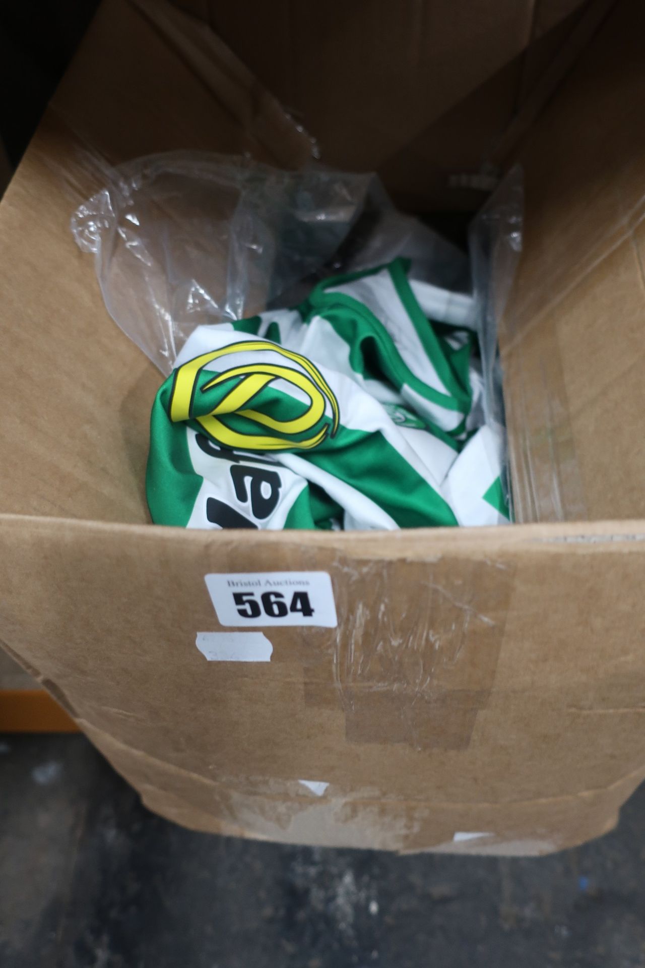 A quantity of as new New Balance replica Celtic football shirts in various sizes (Approximately