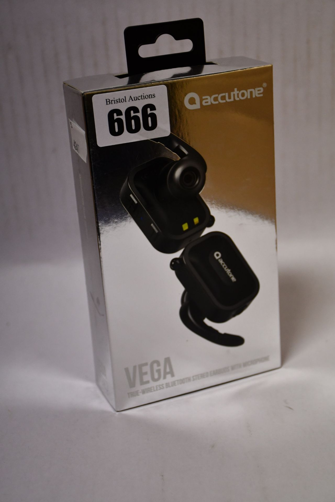 Eight boxed as new Accutone Vega True Wireless Bluetooth Earbuds (Boxes sealed).