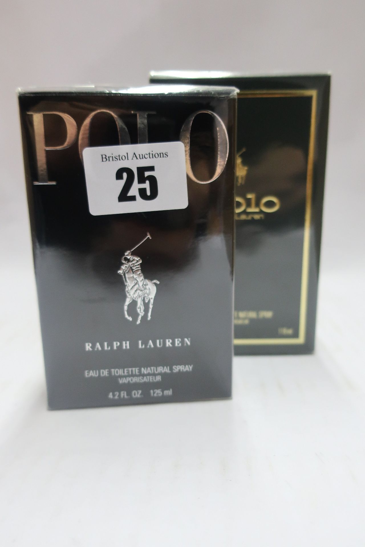 An as new Ralph Lauren Polo Black eau de toilette (125ml) and three as new Ralph Lauren Polo eau