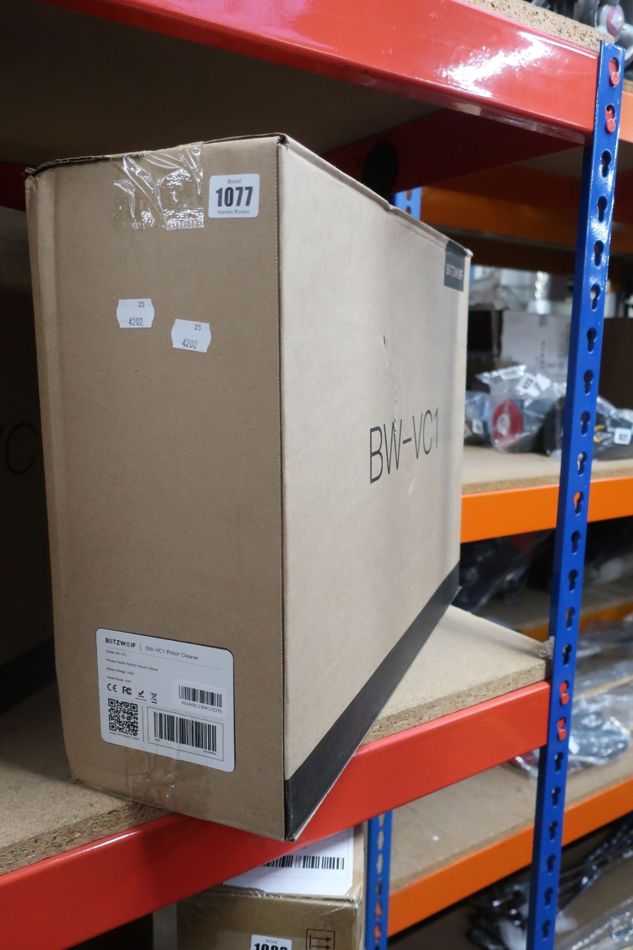 A boxed as new Blitzwolf BW-VC1 robotic vacuum cleaner