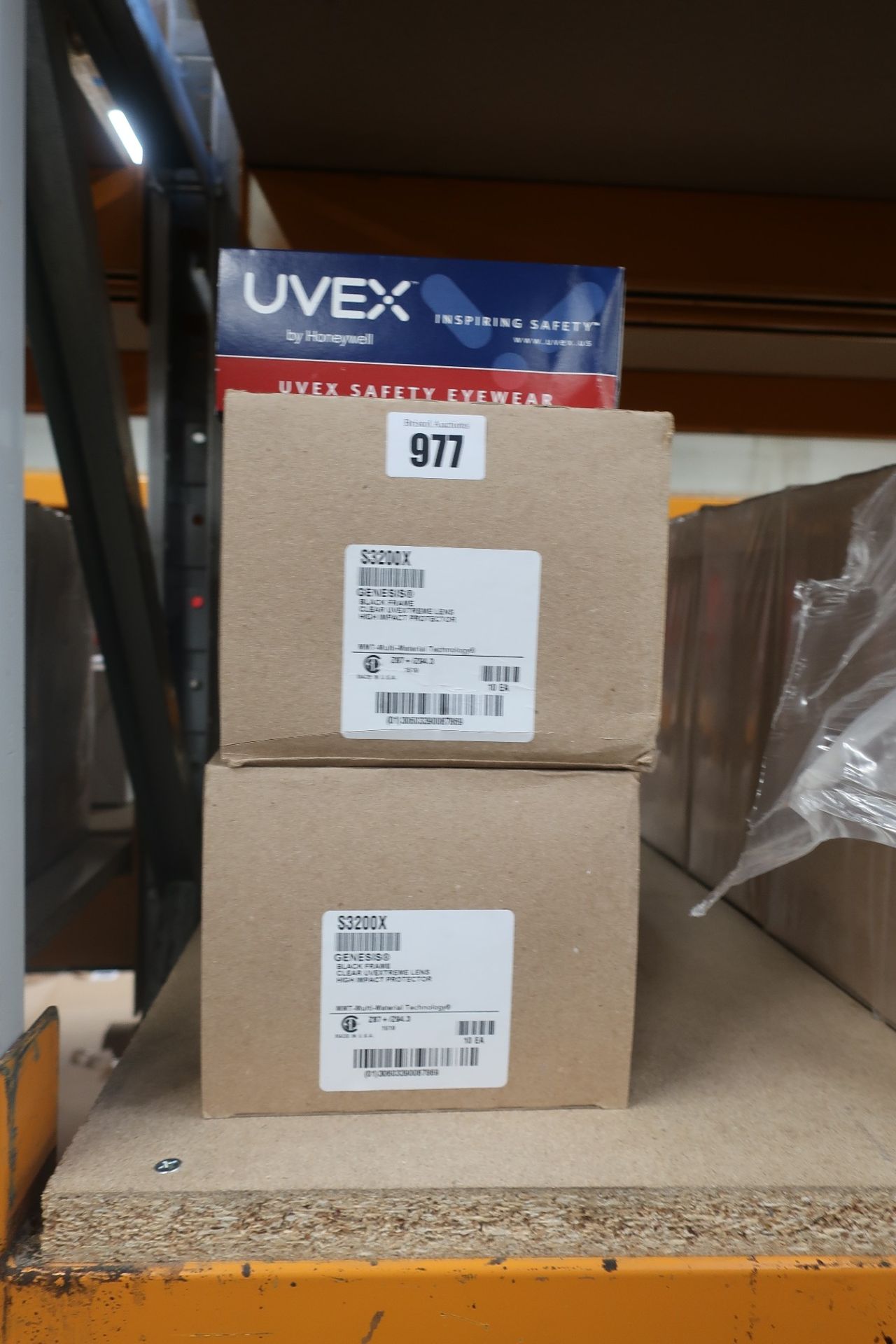 Forty boxed as new Uvex S3200X Genesis safety eyewear (Clear UV extreme anti-fog lens).