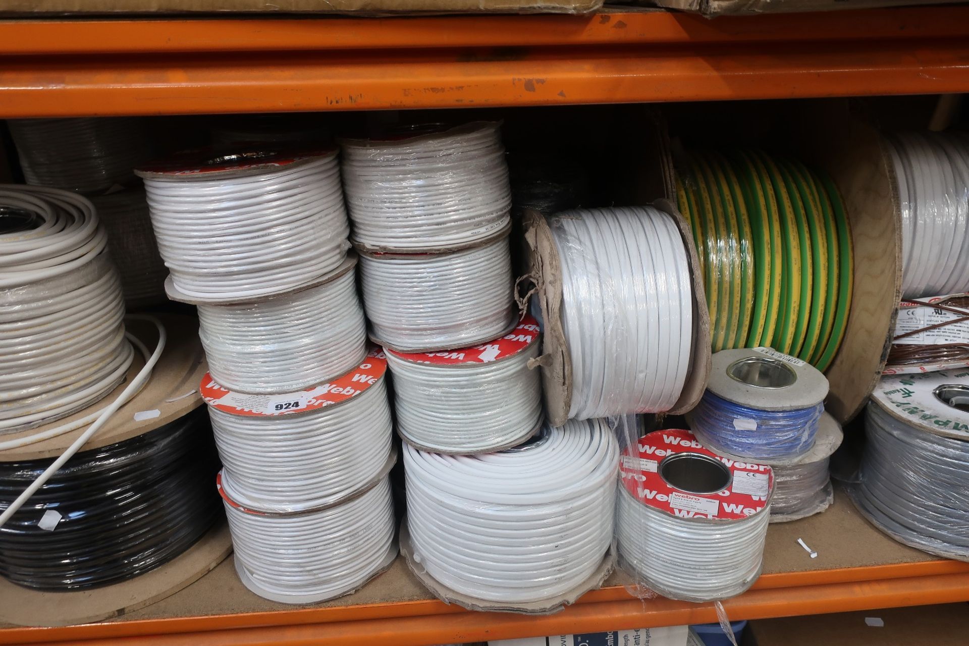 A quantity of as new wire and cabling.