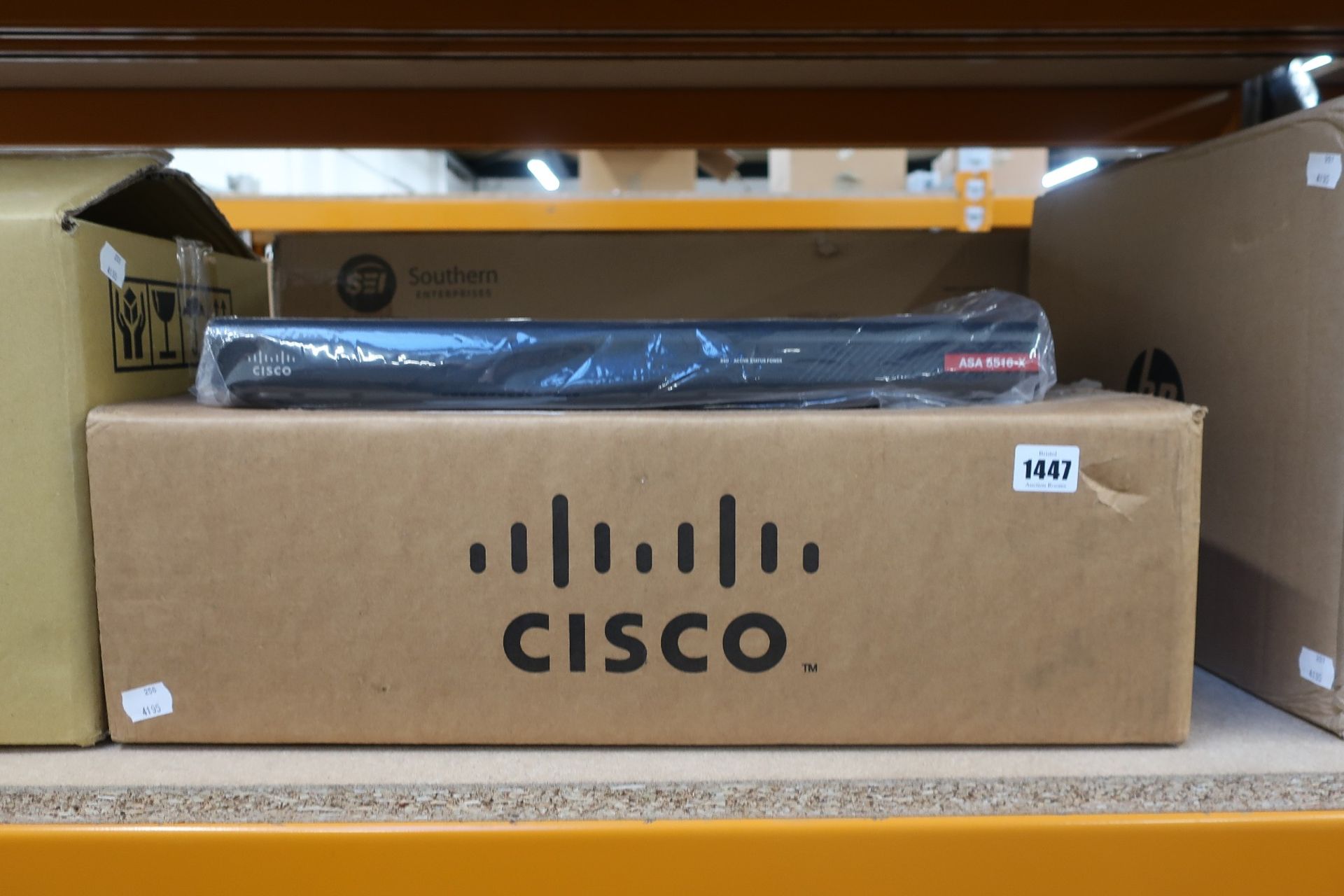 A boxed as new Cisco ASA 5516-X with FirePOWER Services (P/N: ASA5516-FPWR-K9) (Box opened).