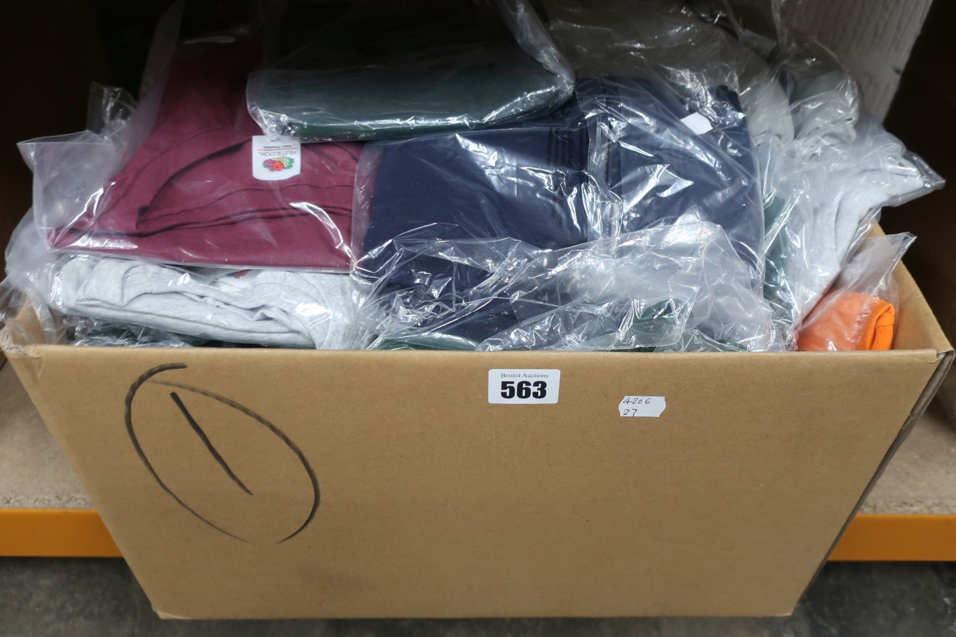 A quantity of as new Fruit Of The Loom premium t-shirts in various sizes and colours (