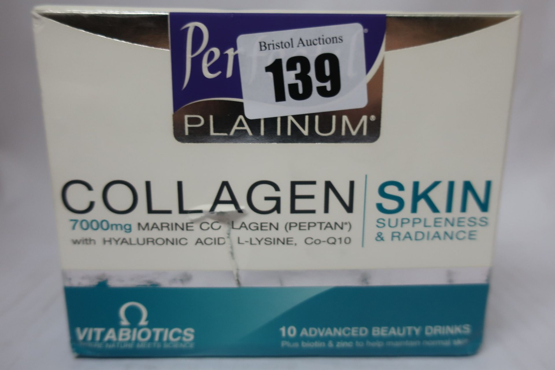 Three boxes of Perfectil platinum collagen skin suppleness (Ten in a box).