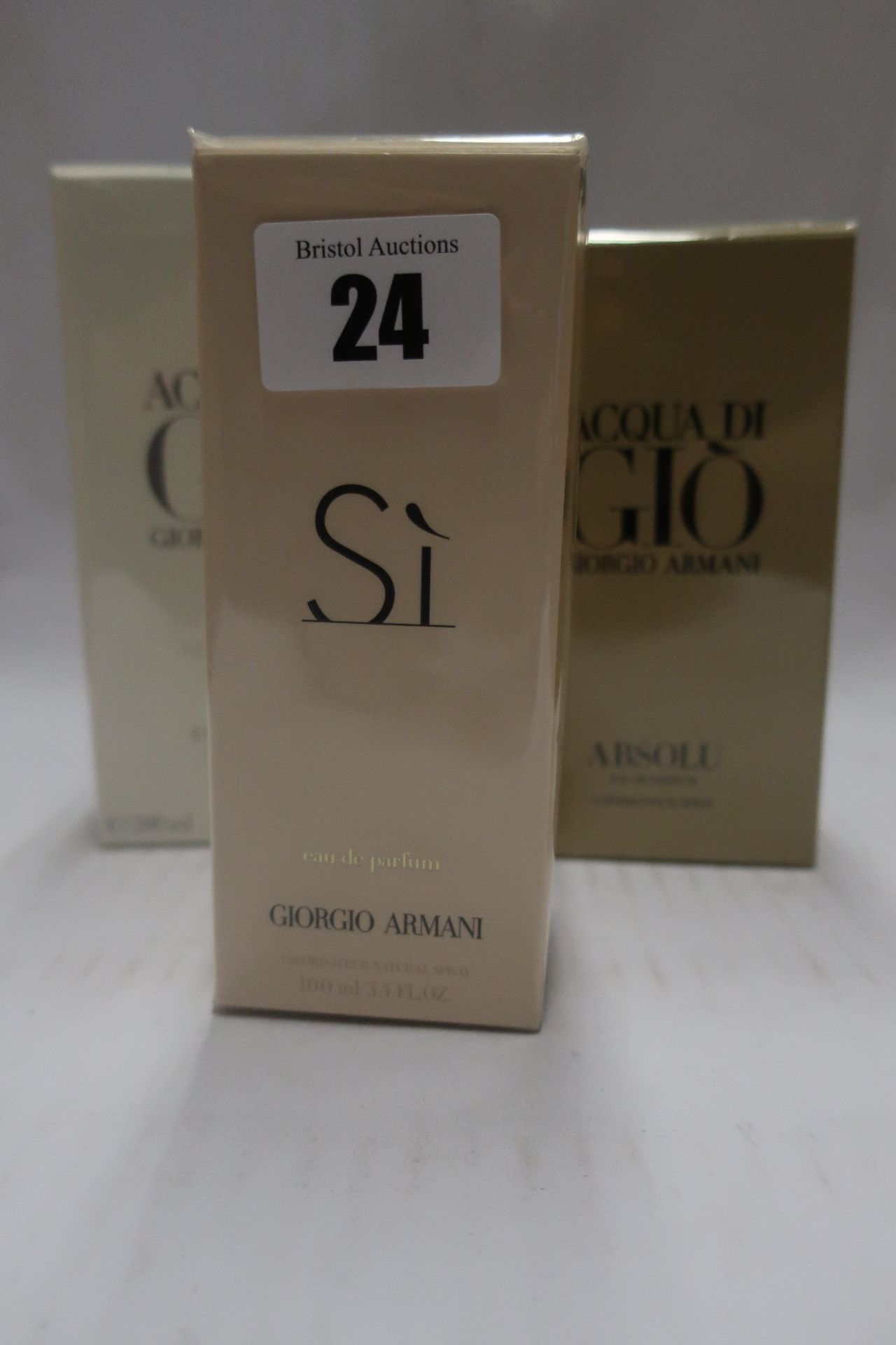 An as new Giorgio Armani Si eau de parfum (100ml), an as new Giorgio Armani Acqua di Gio eau de
