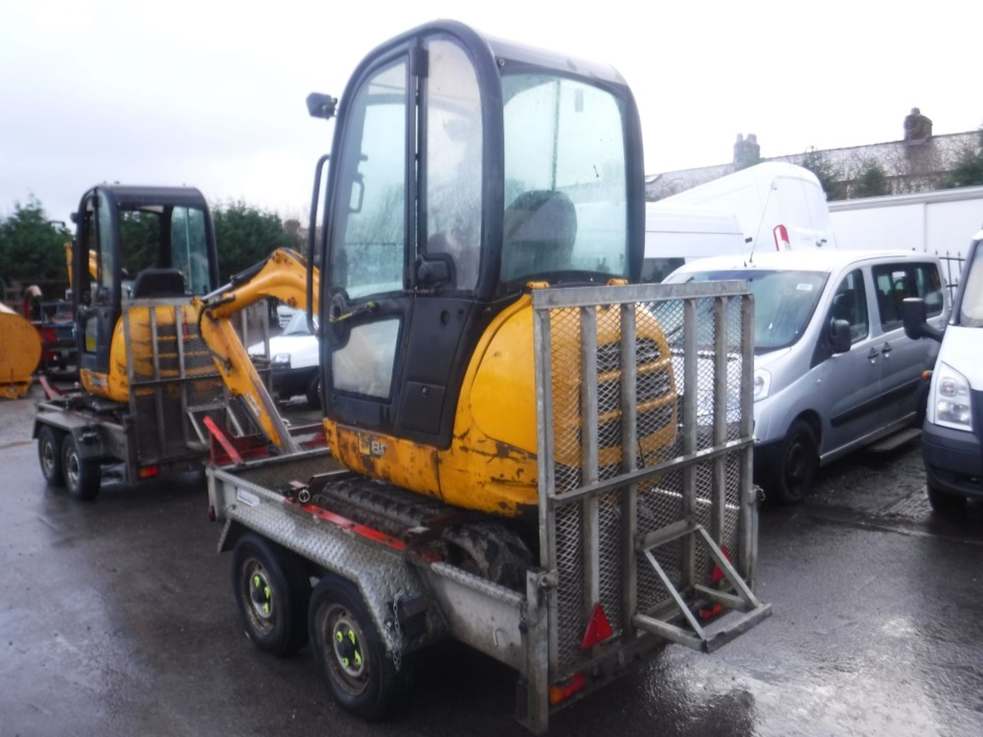 2008 JCB 801.5 MINI DIGGER C/W TRAILER, 2900 HOURS (DIRECT ELECTRICITY NW) [+ VAT] - Image 2 of 4