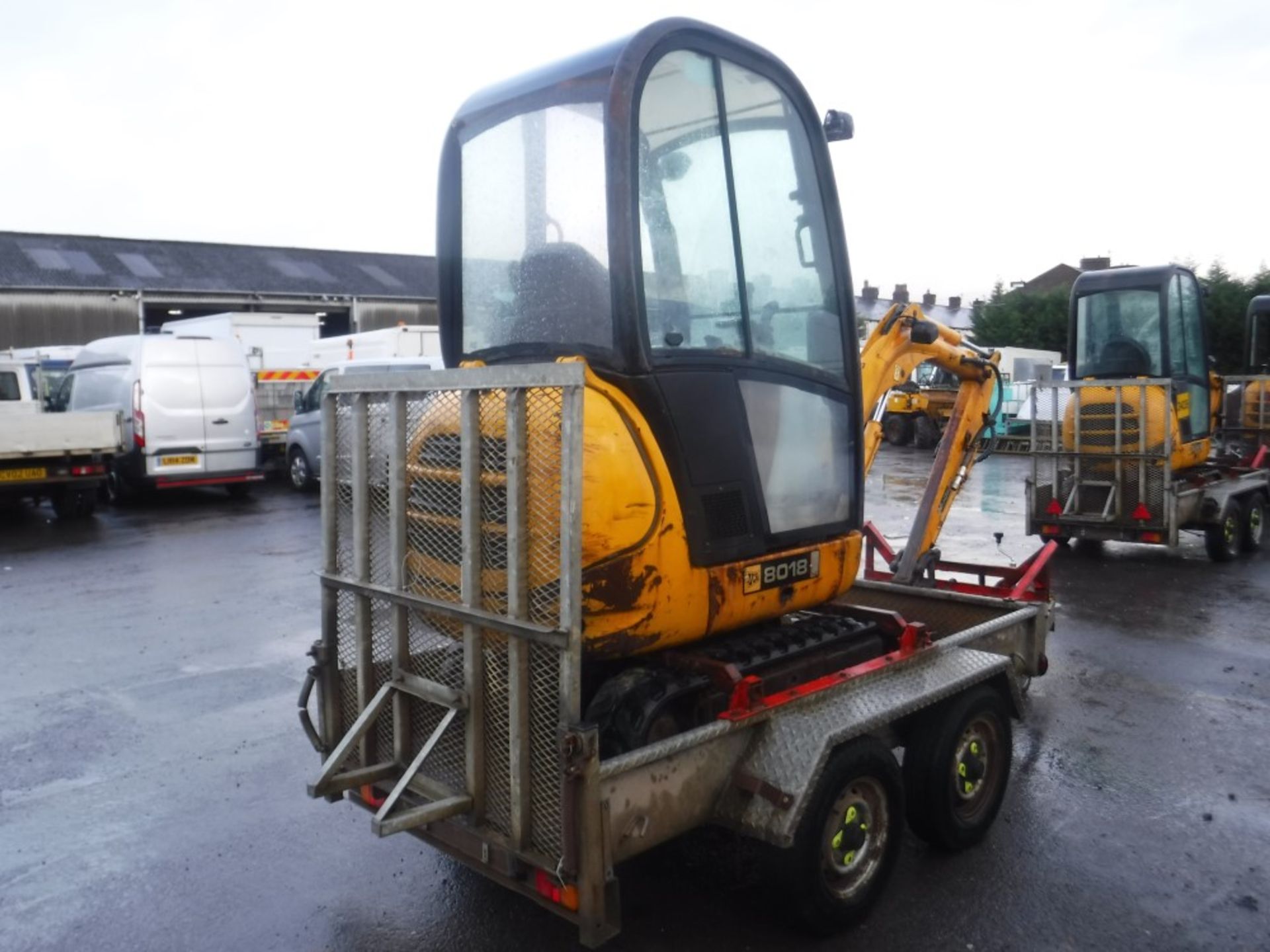 2008 JCB 801.5 MINI DIGGER C/W TRAILER, 1820 HOURS (DIRECT ELECTRICITY NW) [+ VAT] - Image 3 of 4