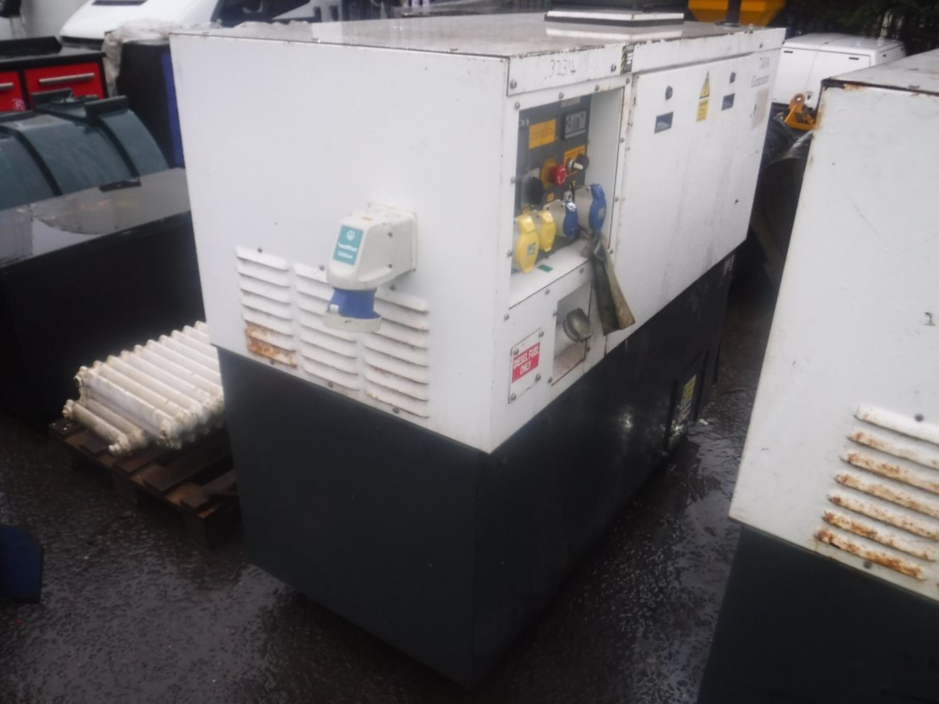 HARRINGTON 7 KVA DIESEL BACKUP GENERATOR WITH KUBOTA ENGINE, 32314 HOURS - NO KEYS [+ VAT]