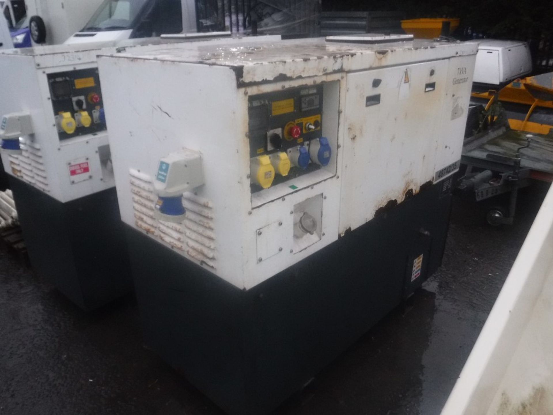 HARRINGTON 7 KVA DIESEL BACKUP GENERATOR WITH KUBOTA ENGINE, 20148 HOURS - NO KEYS [+ VAT]