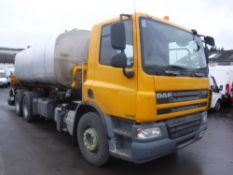 59 reg DAF FAS CF75.310 TAR SPRAYER, 1ST REG 09/09, TEST 06/19, 149931M, V5 HERE, 2 FORMER