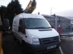 57 reg FORD TRANSIT 115 T350M RWD CHERRY PICKER, 1ST REG 01/08, 262315M NOT WARRANTED, V5 HERE, 1