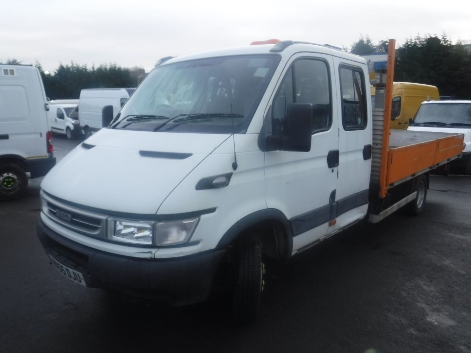 54 reg IVECO DAILY 50C17 DROPSIDE, SWING CRANE, 7 SEATER CAB, 1ST REG 11/05, TEST 01/20, 58011KM - Image 2 of 5