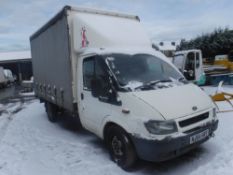 54 reg FORD TRANSIT 350 LWB CURTAIN SIDER, 1ST REG 09/04, TEST 04/19, 279514M NOT WARRANTED, V5