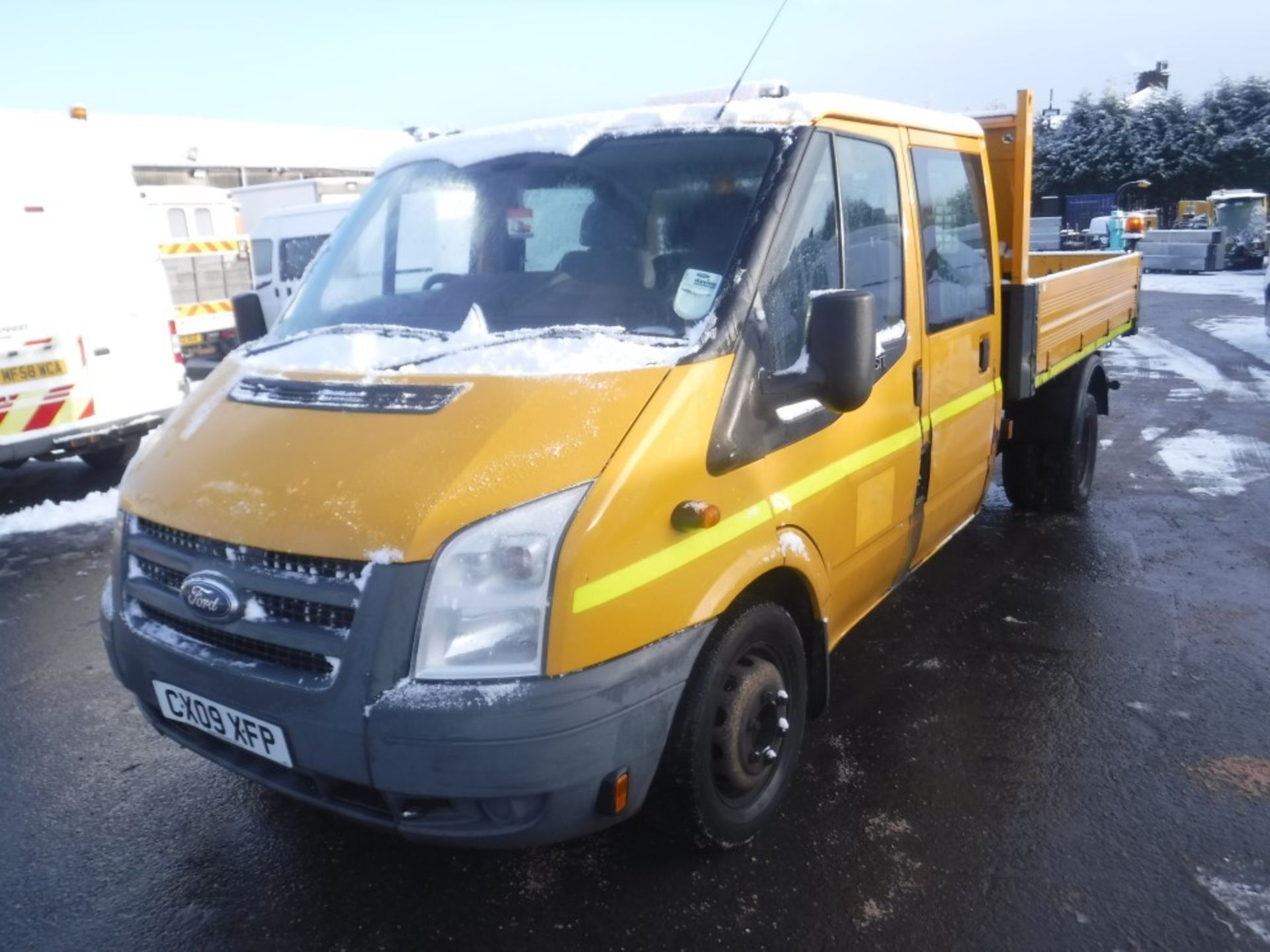 09 reg FORD TRANSIT 115 T350L D/C RWD TIPPER (DIRECT COUNCIL) 1ST REG 03/09, 133515M, V5 HERE, 1 - Image 2 of 5